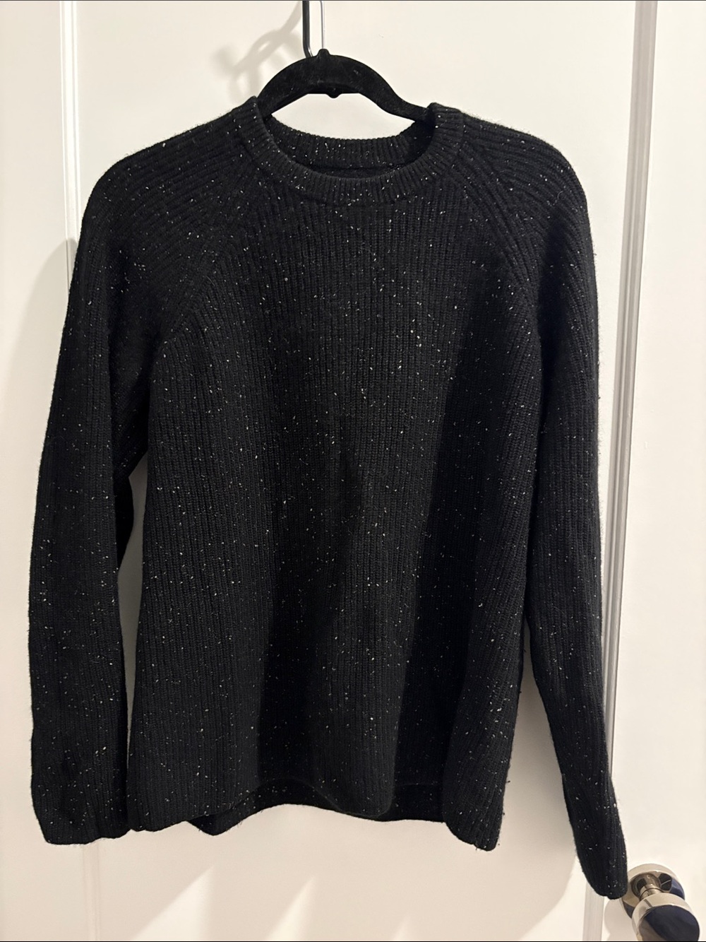 Everlane Black Donegal Cashmere Sweater